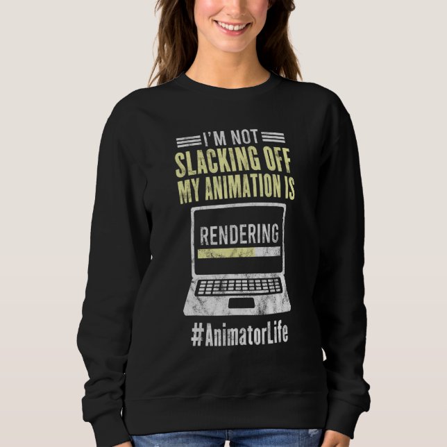 Sweatshirt Animateur Rendu Animation Graphique Animation (Devant)