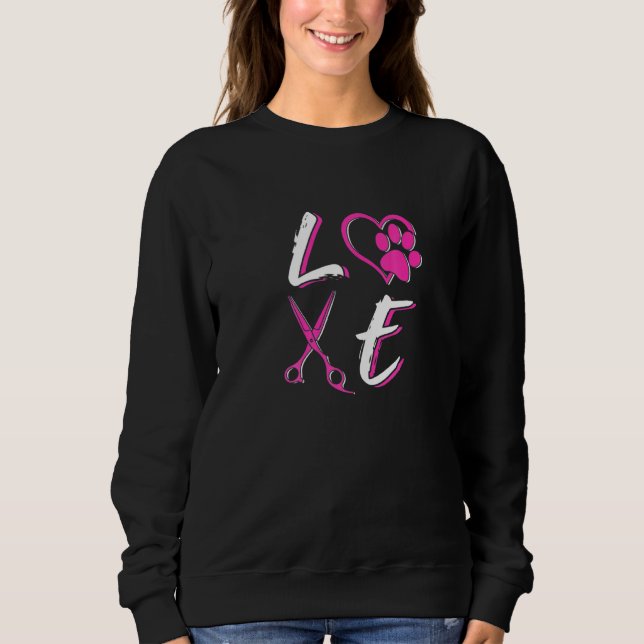 Sweatshirt Animaux De Compagnie Pour Groomer Mignonne (Devant)