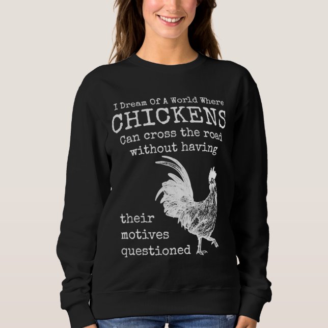 Sweatshirt Animaux de poulet e Scoop Cool (Devant)