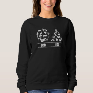Sweatshirt Animaux de soutien humoristique juste écologique A
