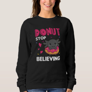 Sweatshirt Animaux Mignons Axolotl Drôle Dans Le Rose De Donu