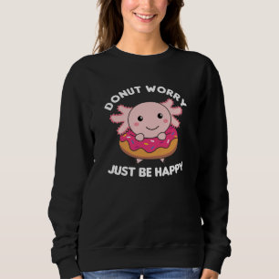 Sweatshirt Animaux Mignons Axolotl Drôle Dans Le Rose De Donu