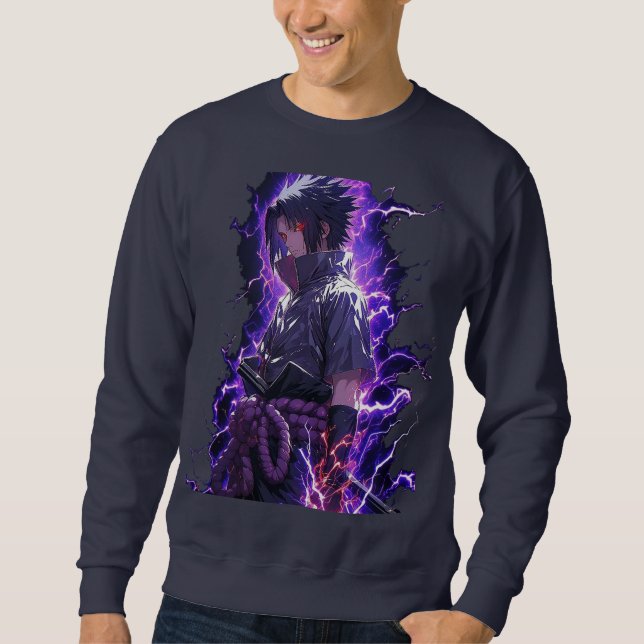 Sweatshirt Anime Aesthetic Purple Shadow  (Devant)
