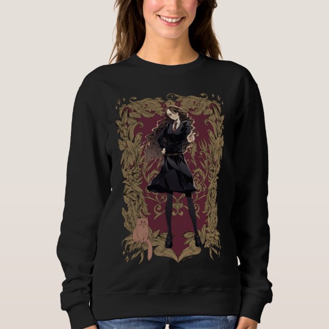 Sweatshirt Anime Hermione Granger Cadre Orné (Devant)
