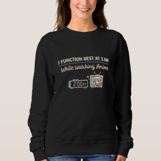 Sweatshirt Anime Night Owl Late Night Anime Binge Kawaii Inso