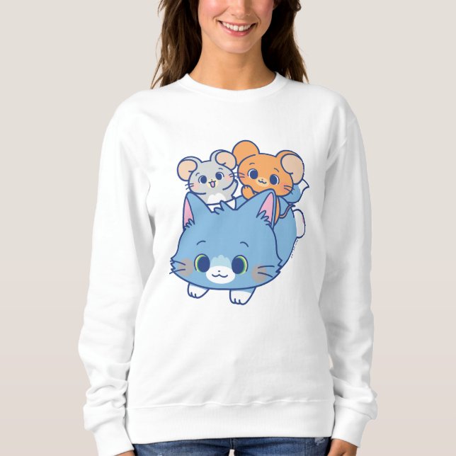 Sweatshirt Anime Tom, Jerry et Tuffy (Devant)