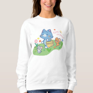 Sweatshirt Anime Tom, Jerry et Tuffy Picnic