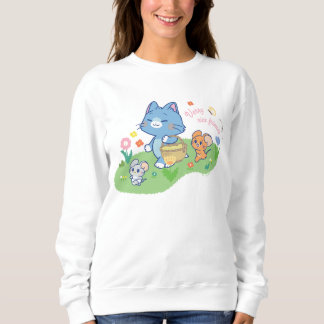 Sweatshirt Anime Tom, Jerry et Tuffy Picnic