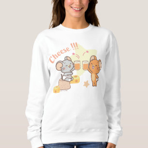 Sweatshirt Anime Tuffy et Jerry Cheese au fromage