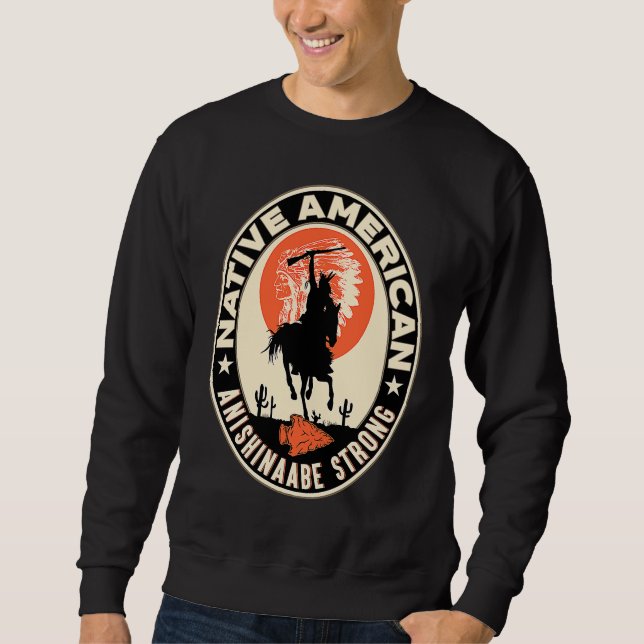 Sweatshirt Anishinaabe tribu amérindienne de la Pride Res (Devant)