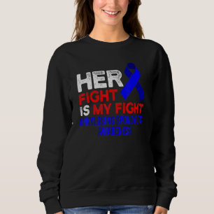 Sweatshirt Ankyloss Spondylitis Survivante Héros Bechterew Gu