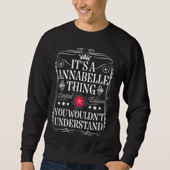Sweatshirt Annabelle Nom C'est une Annabelle que vous ne voud (Devant)