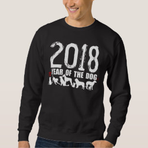 Sweatshirt Année chinoise de la sueur 2018 d'idéogramme de