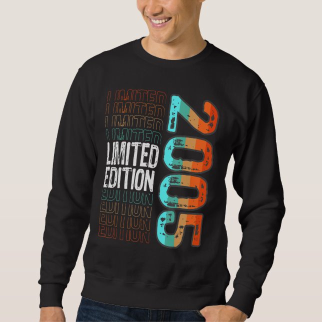 Sweatshirt Année de naissance vintage Retro 2005 (Devant)
