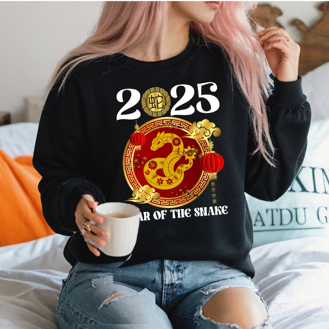 Sweatshirt Année Du Serpent 2025 | Nouvel an Chinois (Créateur téléchargé)