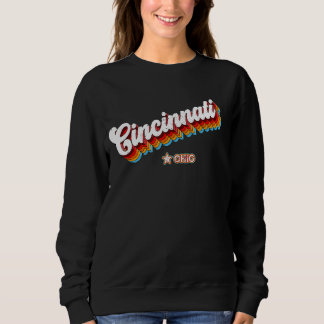 Sweatshirt Années 80 rétro Cincinnati Ohio Oh