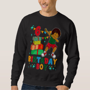 Sweatshirt Anniversaire African American Boy 6e anniversaire 