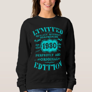Sweatshirt Anniversaire Année 1930 Vintage Grunge usagé