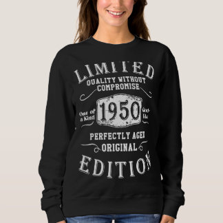 Sweatshirt Anniversaire Année 1950 Vintage Grunge usagé