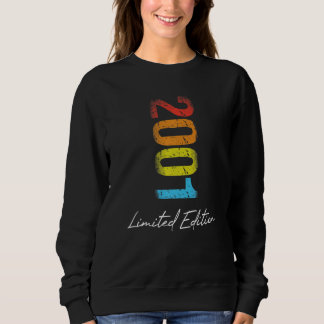 Sweatshirt Anniversaire Année 2001 Vintage Grunge usagé