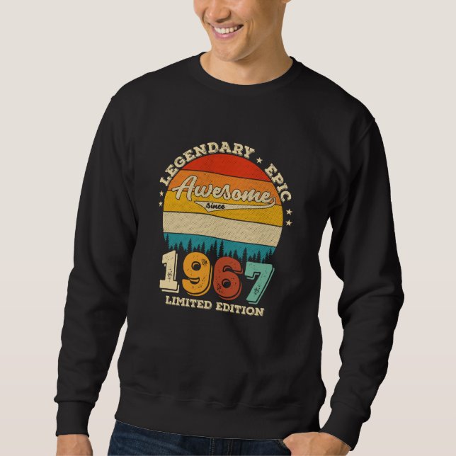 Sweatshirt anniversaire de 58 ans 1967 Magnifique 58e anniver (Devant)