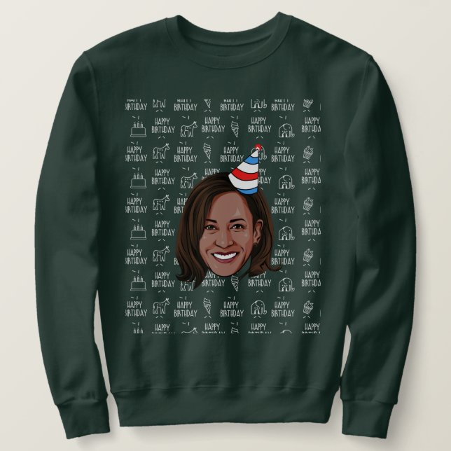 Sweatshirt Anniversaire de KAMALA HARRIS (Design devant)