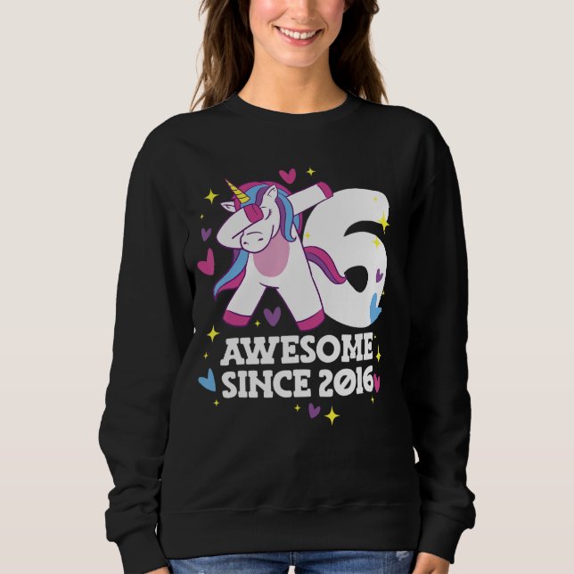 Sweatshirt Anniversaire de la licorne 1 (Devant)