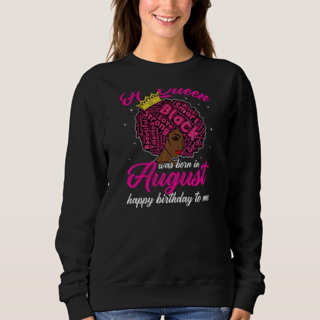 Sweatshirt Anniversaire des femmes Junetday Histoire des Noir (Devant)