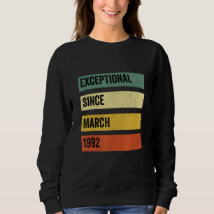 Sweatshirt Anniversaire exceptionnel depuis mars 1992