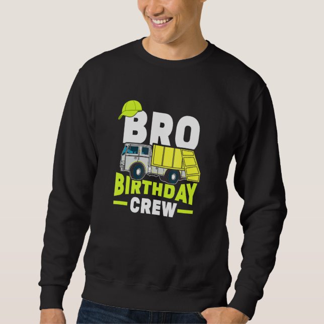 Sweatshirt Anniversaire Fête Frère Bro Anniversaire Equipe Ga (Devant)