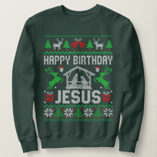 Sweatshirt Anniversaire Garçon Jésus Drôle mauvais Noël