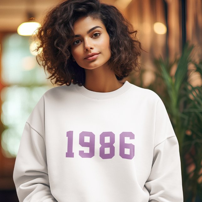 Sweatshirt Anniversaire | Moderne tendance stylish mignon vio (Créateur téléchargé)