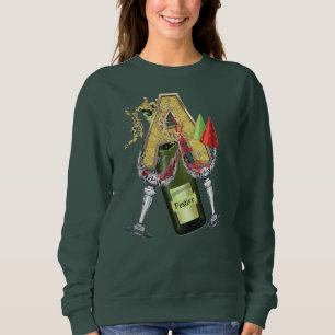 Sweatshirt Anniversaire - Monogramme majuscule -lettre A