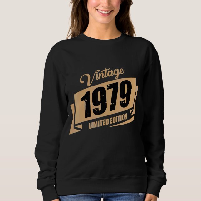 Sweatshirt Anniversaire Né En 1979 Vintage 1 (Devant)