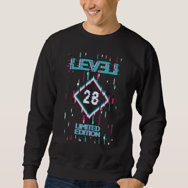 Sweatshirt Anniversaire Niveau 28 Ans Jeu utilisé (Devant)