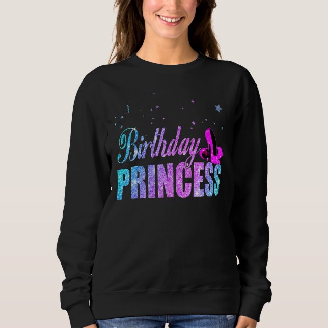 Sweatshirt Anniversaire Princesse Fille ou fête d'anniversair (Devant)
