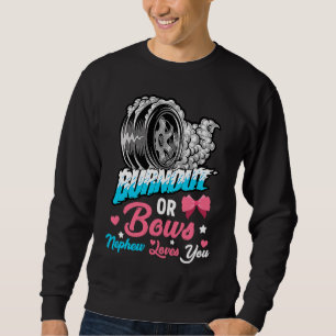 Sweatshirt Annonce de bébé révélation de genre Burnout ou Bow