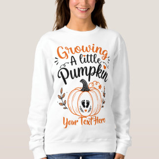 Sweatshirt Annonce de grossesse Petite Citrouille en Route