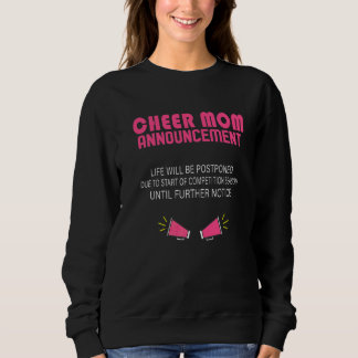 Sweatshirt Annonce Fière Maman pour Femmes Cheerleaders Fille