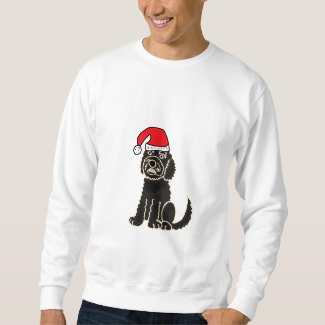 Sweatshirt ANNONCE Labradoodle dans la chemise de casquette (Devant)