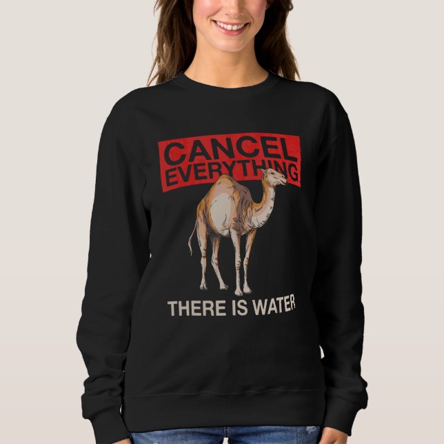 Sweatshirt Annuler Tout Ce Qu'Il Y A Citation D'Eau Pour Une  (Devant)