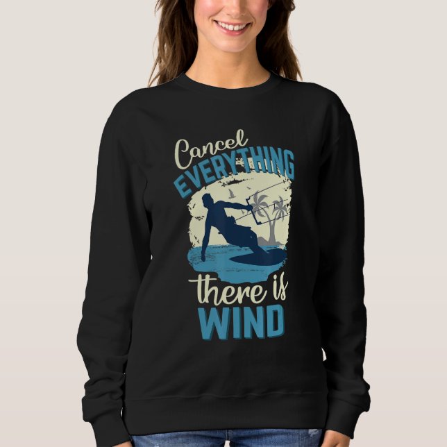 Sweatshirt Annuler Tout Il Y A Vent Kitesurf Kite S (Devant)