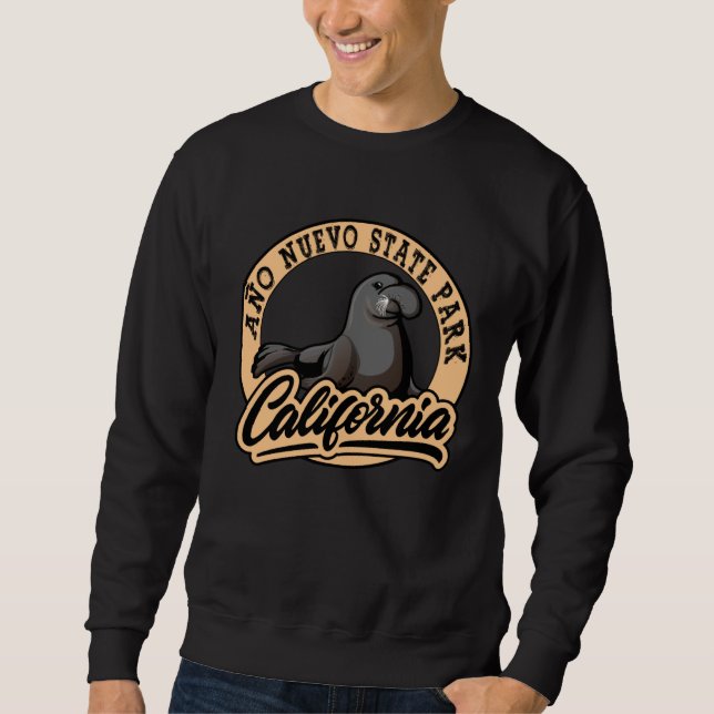 Sweatshirt Ano Nuevo State Park California Elephant Seals Sou (Devant)