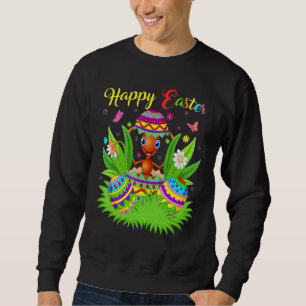 Sweatshirt Ant Insecte Floral Oeuf de Pâques Drôle Ant de Pâq