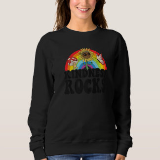 Sweatshirt Anti Bullying Hippie Retro Teacher Rainbow Kindnes