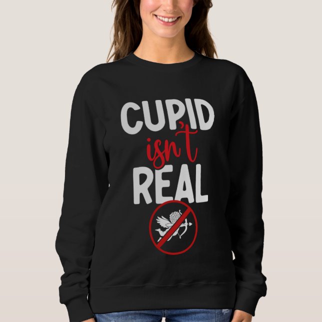 Sweatshirt Anti Saint-Valentin   Flèche de Cupidon Chapeau de (Devant)