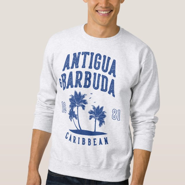 Sweatshirt Antigua-et-Barbuda Palmier des Caraïbes (Devant)