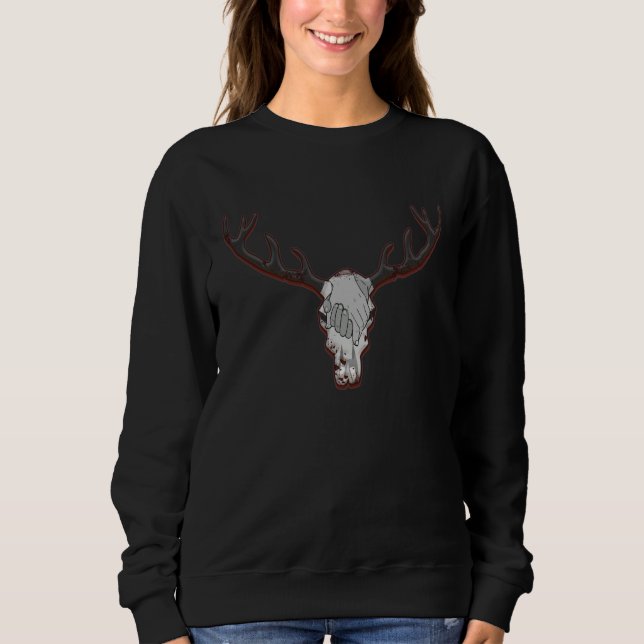 Sweatshirt Antler nature game rutting season close season hun (Devant)