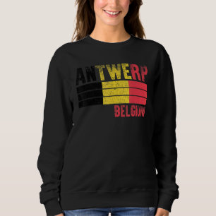 Sweatshirt Anvers Drapeau Belgique Belges Hommes Femmes Enfan