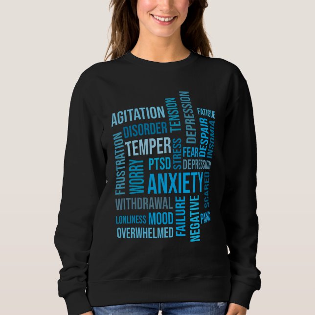 Sweatshirt Anxiety Depression Disorder Mental Health Awarenes (Devant)